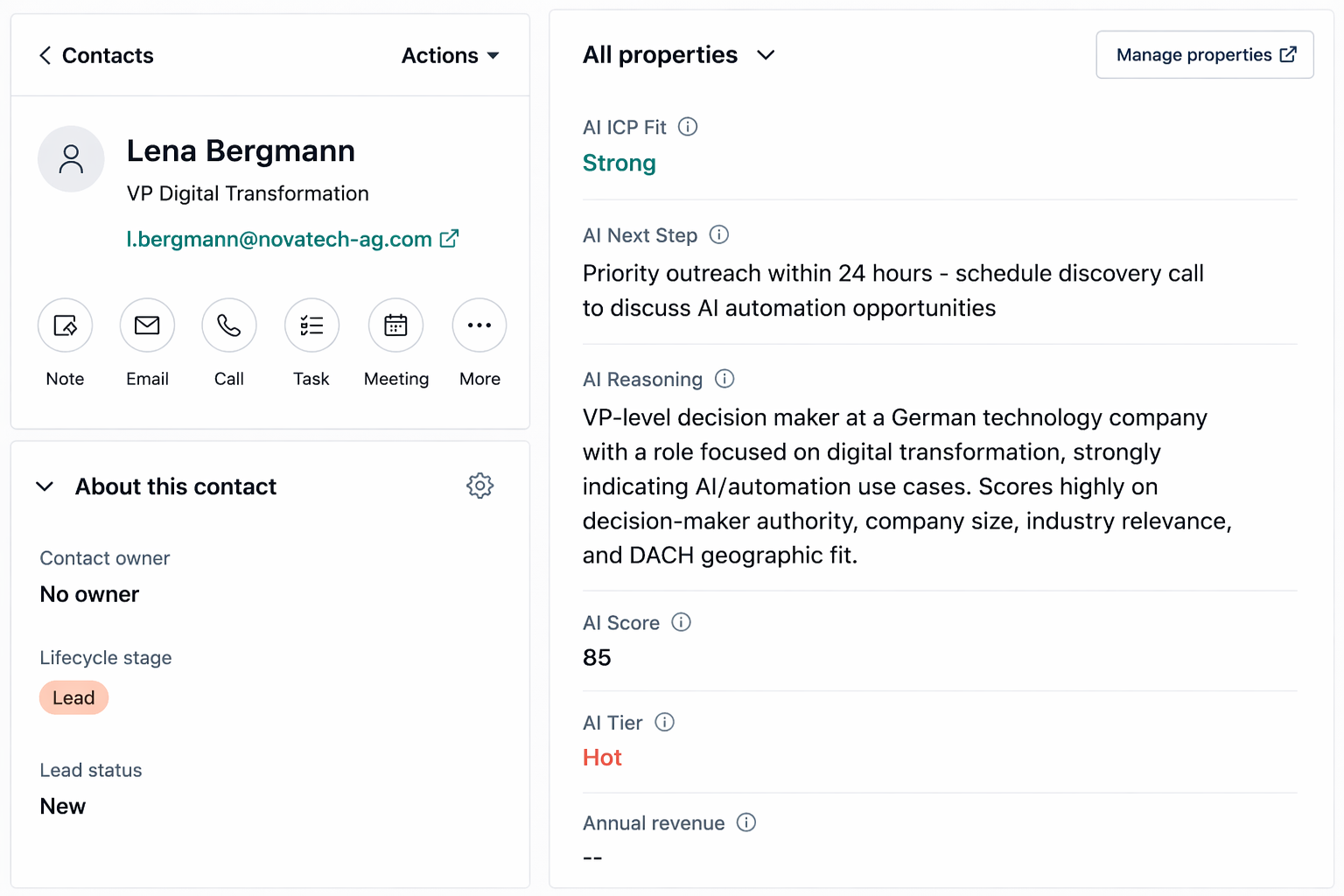 KI-Umsatz-Priorisierung direkt in HubSpot CRM